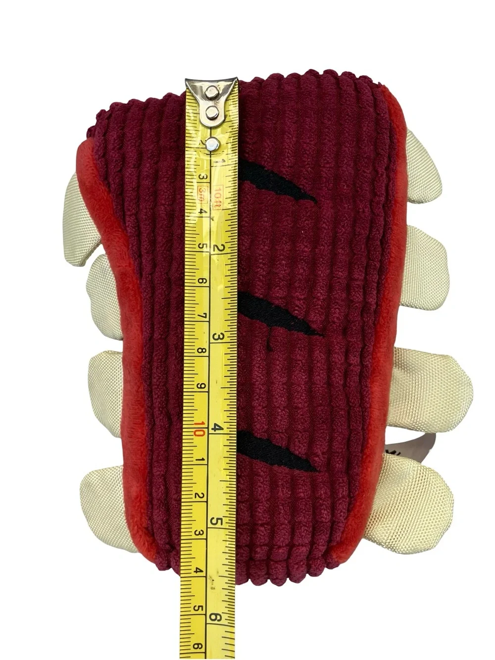 Bark Box Spare Ribs Dog Toy Plush Pibble Dribbles Double Bib Ribbles M/L Steak S